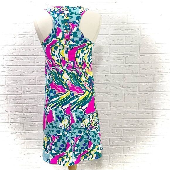 Lilly Pulitzer Melle Trapeze Dress Magenta Hottie Size XXS - Picture 5 of 10